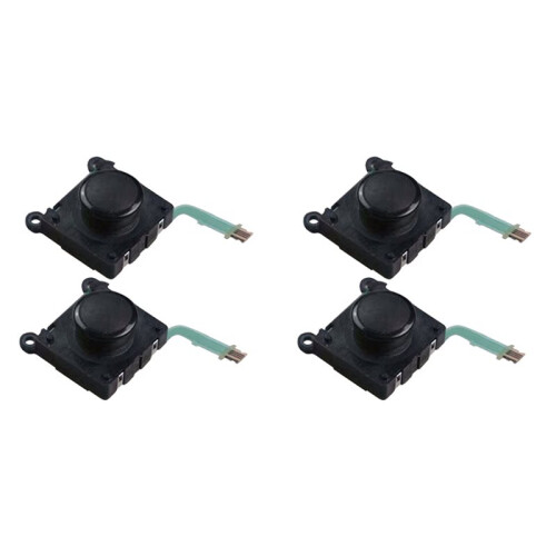 4 Pezzi Joystick Analogico 3D per PS Vita 2000 PSV2000 Joystick Controller ThumbStick per  PS Vita 2000 Nero