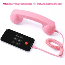 Wired Type-C Mobile Calls Telephones Receiver Retro Style Call Accessory Plug Clear Calls Handset Companion