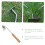Ergonomic Garden Weeding Tool with Versatile MultiFunction Blades for Precision Root Removal and Lawn Uprooting 4