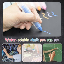 15Pcs Dustless Chalk Set with Chalkboard Eraser, Colored Chalk with Holder,Color Sidewalk Chalk for Kids, Chalk Paint