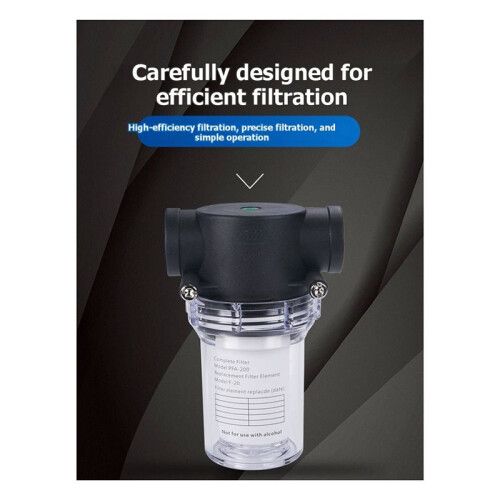 PFA150/200-E 1/2 3/4 Female Thread Filter Cartridge Plastic Vacuum Filter Cup High Negative Pressure Negative PFA-150 1