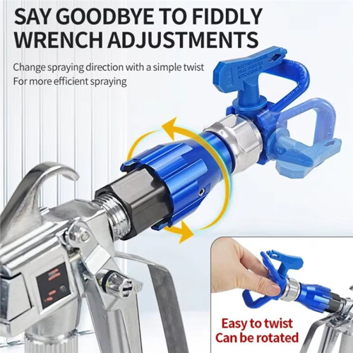 Airless Paint Sprayer 360 Degree Fan Pivot Rotation Universal Adapter Airless Spray Accessory 1