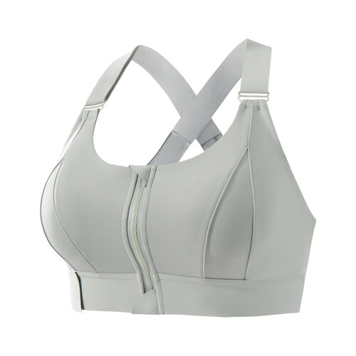 Soutien-gorge de sport respirant, ajustement-Argent S
