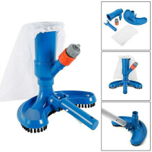 Pool Vacuum Head with Jet Suction and Gentle Brush for Quick Debris Removal in Above Ground Pools