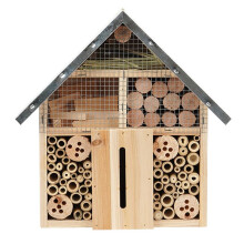 Wood Insect Hotel Casa de Insetos de Madeira Natural Abelha Borboleta Joaninha Jardim Abrigo Decoração de Jardim