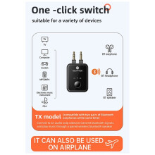 2X Nuovo Lanciatore Due In 5.3 Auricolare Non Distruttivo Adattatore di Conversione Audio Spina per Aereo 3,5 mm AUX