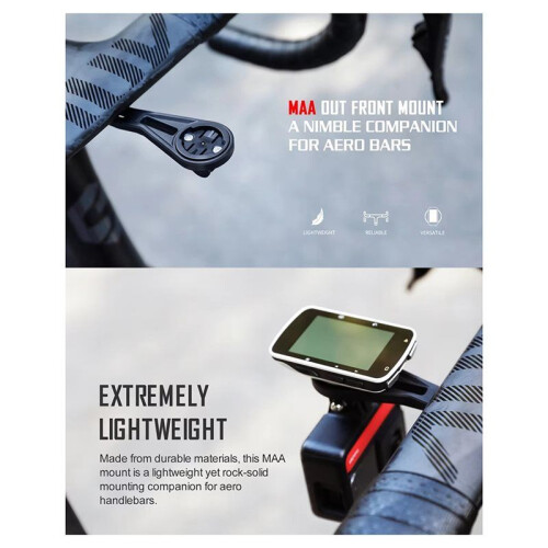 Integrated Out Front Bike Mount,Compatible with Handlebars,Bracket for  Computer/Bike Front Lights for 2