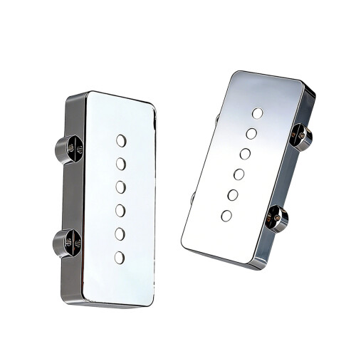 Couvercle de micro Humbucker à 6 trous, coque en-Chrome
