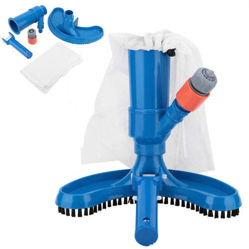 Pool Vacuum Brush with Dual Action Cleaning, Multi‑Surface Compatibility for Pools and Spas