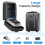 Key Lock Box with 12 Digit Combination LockBox for Keys with Resttable Code,Large Capacity &  Outdoor 7