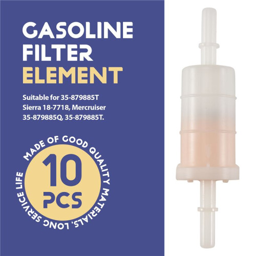 Filtro de Combustível Externo Marinho de 8 mm e 5/16 Polegadas para Mercury 35-879885T Sierra 18-7718 35-879885Q 35-879885T 1