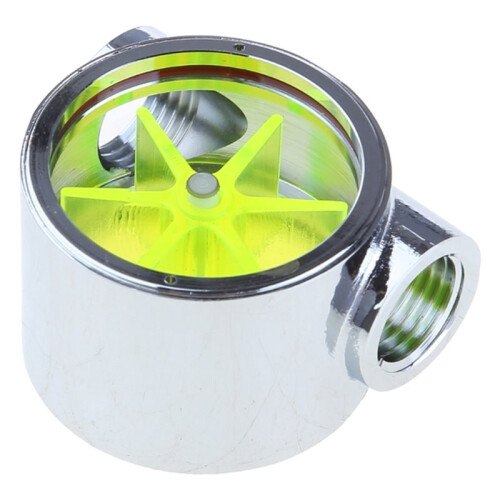 Flow Meter for Plumbing - 1/4" G1/4 Thread, 12.9mm Outer Diameter, Metal Flow Meter 1