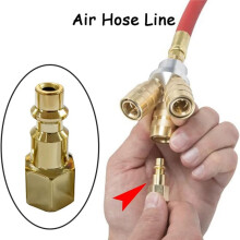 1/4 Inch NPT Brass Air Hose Quick Connect Plug Male Female Pneumatic Coupler for Air Compressor