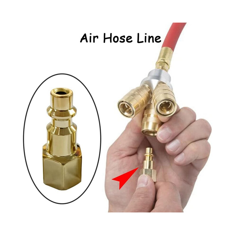 1/4 Inch Npt Brass Air Hose Quick Connect Plug Male Female Pneumatic Coupler For Air Compressor 6033360491984