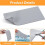 3 Pcs Silicone Heat Press Mat Pad, Double Sided Use, 1/8" X 4" X 8", High Temp Resistance for HTV Projects 5