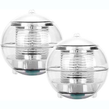 Floating Pool Lights 2PCS Waterproof Color Changing LED Spheres for Pond Garden Pool Party Decor