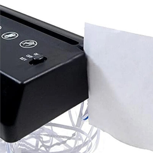Distruggidocumenti Portatile Elettrico A6 con USB/Batteria per Ufficio Domestico 1