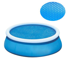 Solar Pool Cover for Round Above Ground Pool, Heating Blanket with Evaporation Reduction Design