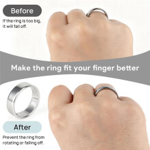 Sizers for Loose Rings,Adjuster  Guards Spacers Tightener for Women and Men Polishing Cloth and Scissor