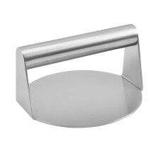 Stainless Steel Burger Press NonStick Round Patty Press with Ergonomic Handle for Griddle Grill BBQ Outdoor Cooking