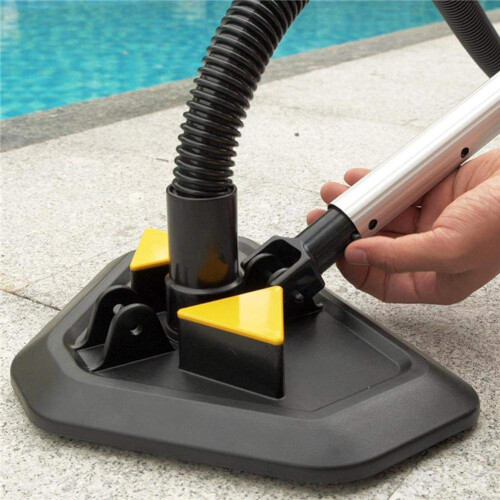 Triangle Weighted Pool Vacuum Head Replacement with EcoFriendly Mesh Filter, Black Spa Cleaning Head 2