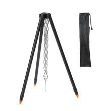 Campfire Cooking Tripod Aluminum Alloy Adjustable Height Stable Base for Outdoor Camping Grill