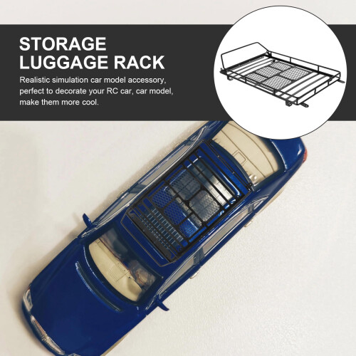 Roof Car Rack Metal Black 1 Set 1