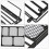 Roof Car Rack Metal Black 1 Set 4