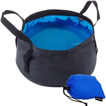 Récipient à eau léger pour les amateurs de plein air, seau de voyage avec sac de transport, bassin à eau pliable, étanche et portable pour le
