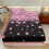 Queen Fitted Sheet Set with Pillowcases Pink Floral Black 6