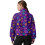 Women's Half-Zip Cropped Sweatshirt Violet XS 2