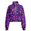 Women's Half-Zip Cropped Sweatshirt Violet XS 4