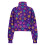 Women's Half-Zip Cropped Sweatshirt Violet XS 5