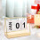 Desktop Wooden Calendar Golden Rectangular Blocks Day Countdown 1Set 8.3x3.9x5.9in 7