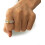 Women's Silver Stackable Ring Set with Cubic Zirconia, 2