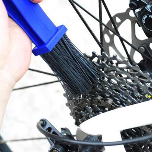 Chain Cleaning Brush Black Three-Side Bike Tool 1