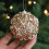 Teal Sequin Christmas Tree Ornament 80mm Foam with Pearls 6