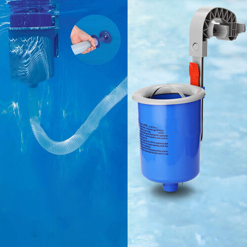 2 Pcs Automatic Pool Skimmer Set, Wall Mount Surface Skimmer for Easy Daily Pool Cleaning 1