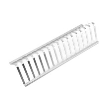 BBQ Rib Rack Stainless Steel 12in Vertical SpaceSaving Stand for Grilling and Smoking