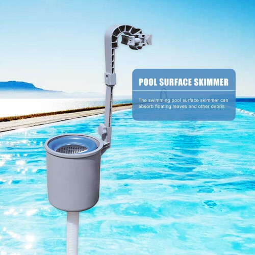 Automatic Pool Skimmer, Wall Mounted Surface Cleaner with Removable Basket for Spa and Pool 1