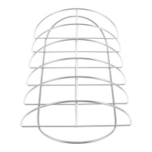 Stainless Steel BBQ Rib Rack for Grill and Oven with Even Heat Distribution, Durable and Easy Clean
