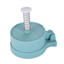 Blue Burger Press NonStick Hamburger Patty Maker for Homemade Patties Quick Visual Identification
