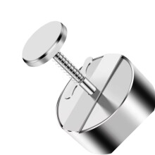 Stainless Steel Burger Press 10cm Non Stick Adjustable Hamburger Patty Maker for Steak and Pie