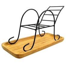 Chicken Roaster Rack with Drip Tray, Stainless Steel Vertical Stand for Even Heat and BBQ Oven Use