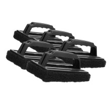 5pcs BBQ Grill Cleaning Brush Set with Ergonomic Comfort Grip for Efficient Grease Removal and Outdoor Use