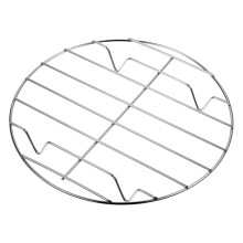 Stainless Steel BBQ Grill Rack, Round Wire Mesh for Fish, Vegetables, and Pizza Baking, Heat‑Resistant for Outdoor Cooking