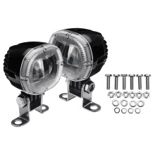 2Pcs 20W LED Forklift Trailer Warning Lights Safety Work Spot Signal Light 180-Degree Adjustable Clearance Lamp White