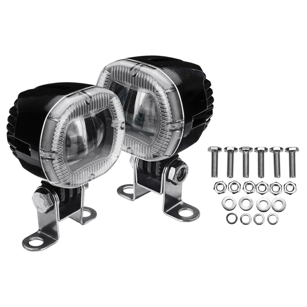 2Pcs 20W Led Forklift Trailer Warning S Safety Work Spot Signal 180-Degree Adjustable Clearance Lamp Light/White 6034116835366