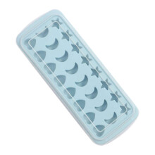 1 Pcs Silicone Ice Square Tray,24-Cavity Heart Moon Star Shaped Chocolate Soap Moulds,Baking Molds,Ice Making Mold,