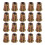 20 pieces M6x 15mm hexagon socket screw thread insert nut for wood 2